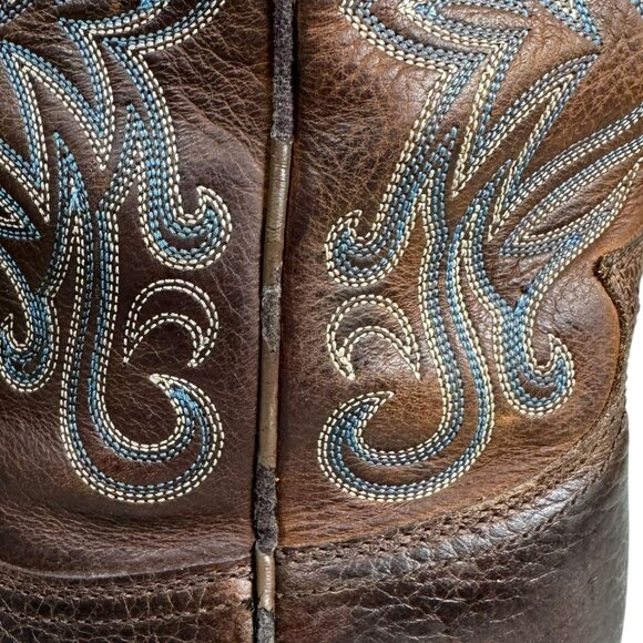 Ariat Women’s Heritage Western Cowboy Boots Brown Leather Embroidered SIZE:9B - Picture 12 of 14
